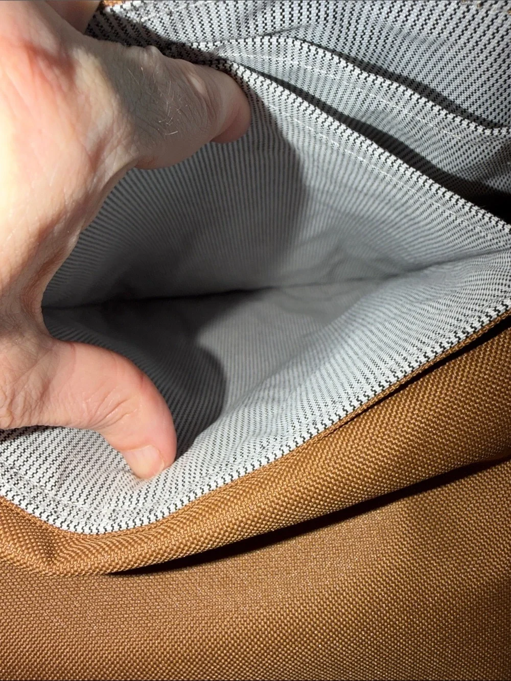 Carhartt Tan and Black Canvas Messenger Bag